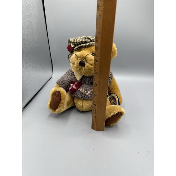 Brass Button Bears Sherwood Plush 10” Pickford Ltd Tag Glasses Sweater Cap - Picture 8 of 8